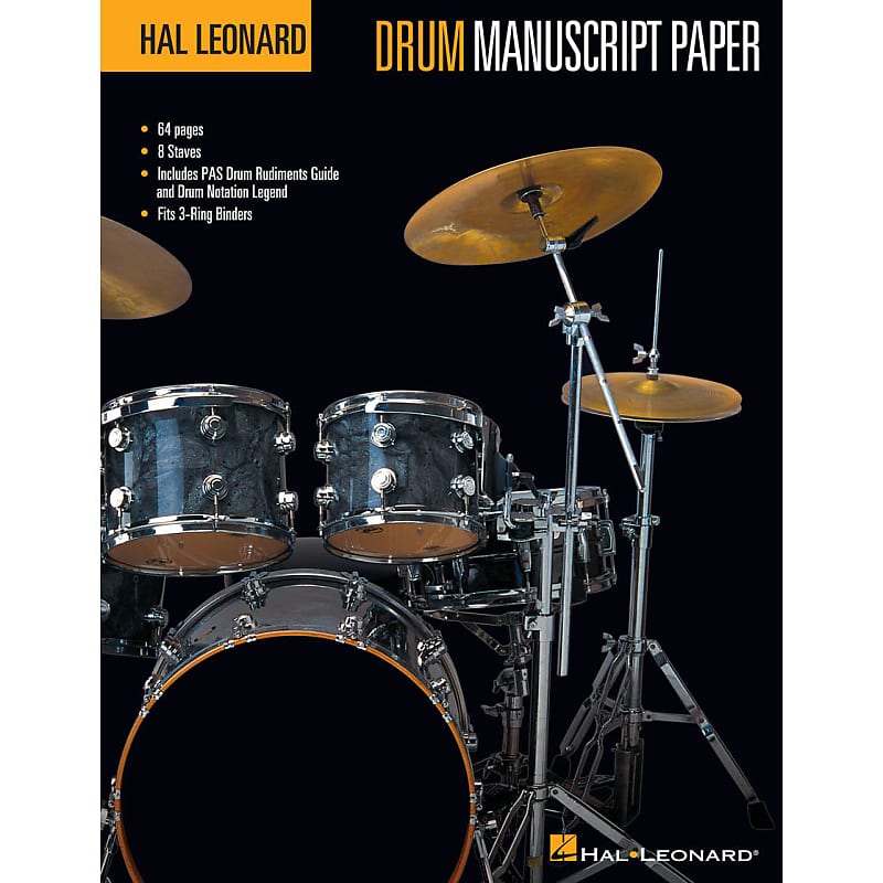 Hal Leonard Drum Manuscript Paper Reverb