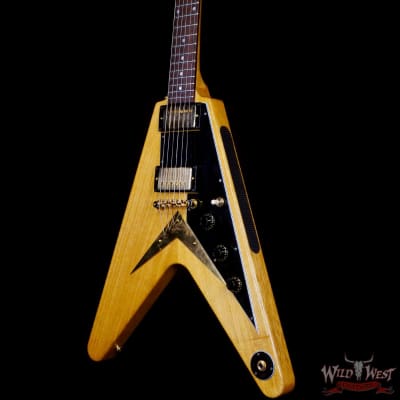 Gibson Custom Shop 1958 Korina Flying V Reissue Natural (Black Pickguard) image 2