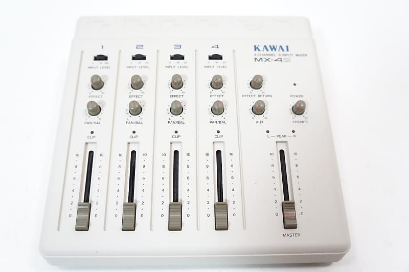 KAWAI MX-4S 4Channel 8Input Mixer w/ 100-240V PSU