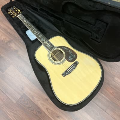 DREADNOUGHT FORTY FIVE D model acoustic guitar 2024 - Natural inlays galore FREE WRANGLER DENIM STRAP image 23