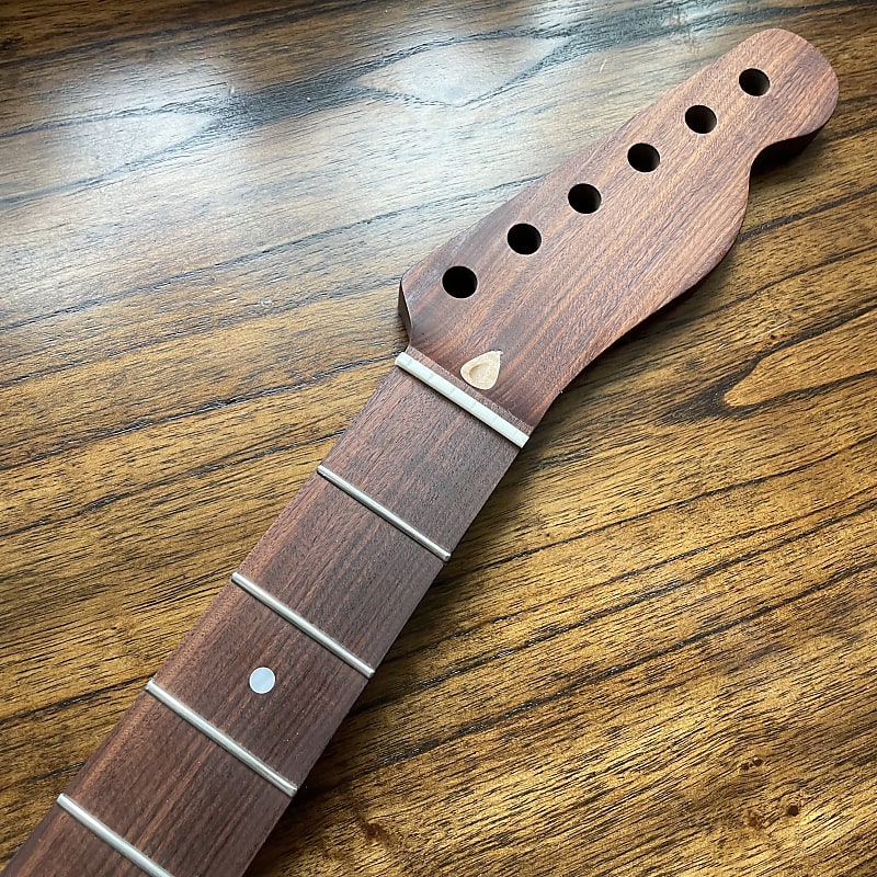 All rosewood telecaster tele neck stainless steel frets fits | Reverb