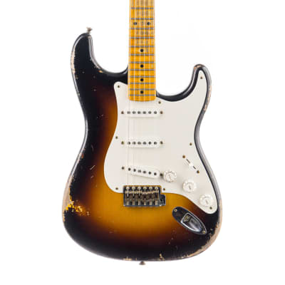 Fender Custom Shop Masterbuilt Todd Krause 1956 Stratocaster Heavy Relic - Wide 2 Tone Sunburst (583) image 3
