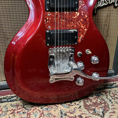 Mosrite Brass Rail electric guitar - Metallic Red for sale