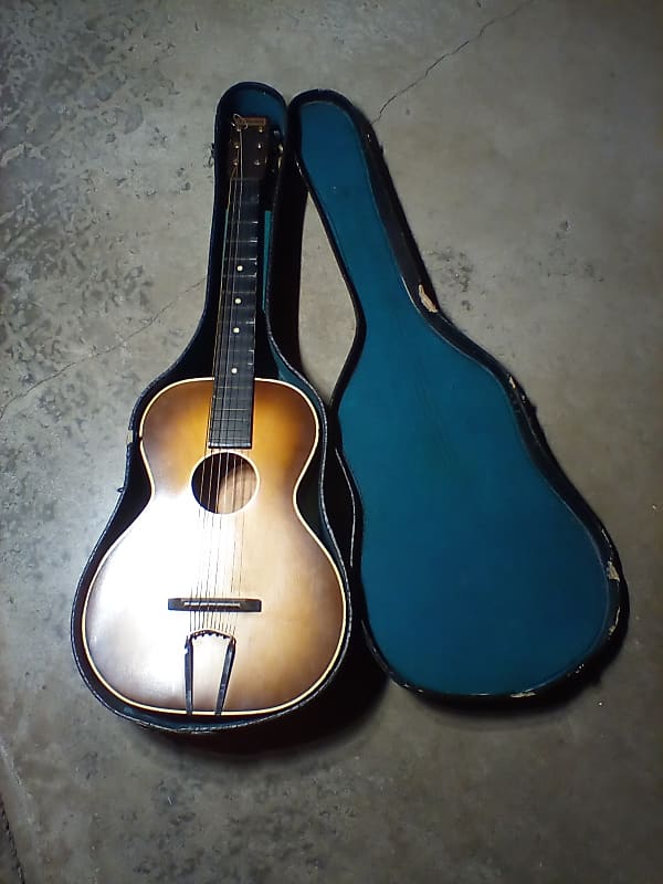 Nioma Hawaiian slide guitar Mid 1930 Brown image 1