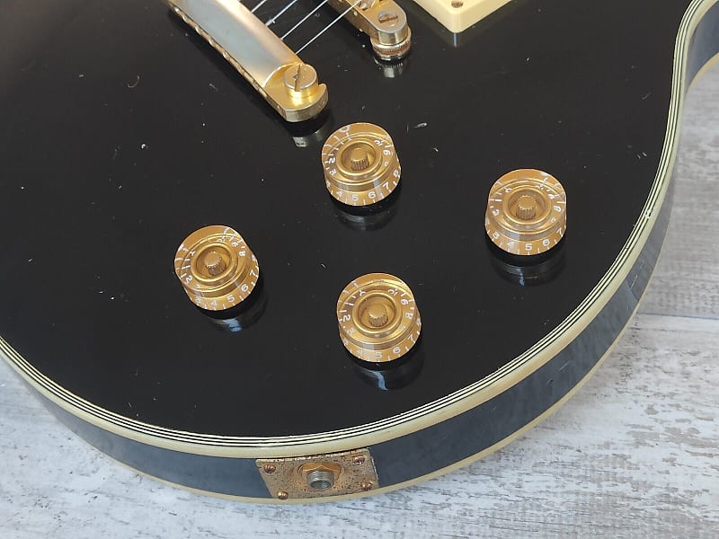 1980's Tomson Japan Les Paul Custom (Black Beauty) | Reverb