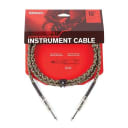 D'Addario 10ft Braided Instrument Cable Camouflage Straight/Straight