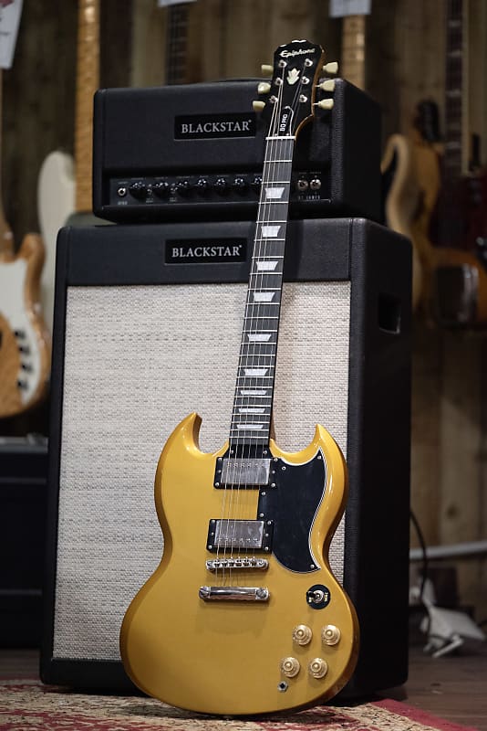 2017 Epiphone Limited Edition SG Pro in All Gold Reverb