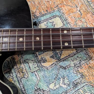 1961 Harmony H22 Short Scale Bass guitar, Gold Foil PU, Super Clean Shape, w/Hard Case image 7