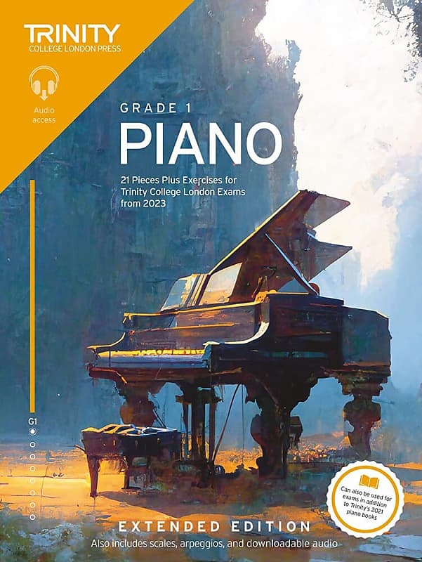 Trinity Piano Exam Pieces and Exercises from 2023 Extended Reverb