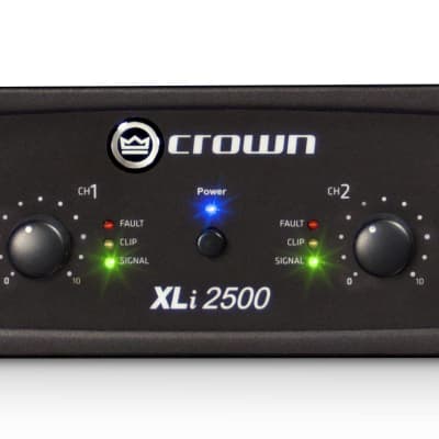 Crown XLI 2500 2-Channel 750-Watt Power Amp 2010s - Black image 1