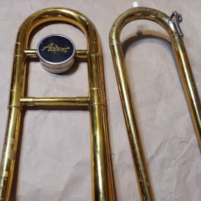 Accent Tenor Trombone Brass with case, Good Condition. image 2
