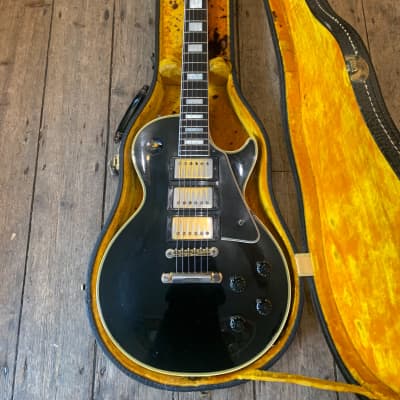 1958 Gibson Les Paul Custom, Ebony Black & Original Hard shell case image 16
