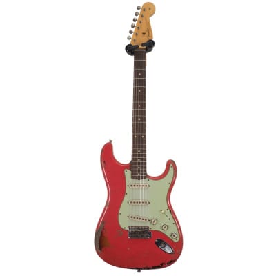 Fender Custom Shop Michael Landau Signature 1963 Stratocaster, Fiesta Red over 3-Color image 3
