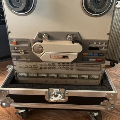 TASCAM 58 w/ case Serviced 8 Track Reel to Reel 1/2 Tape Recorder
