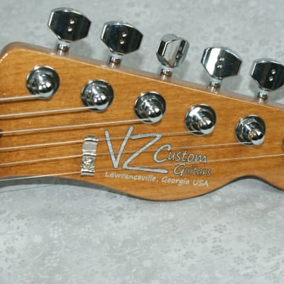 VZ Custom Guitars Paudauk Top Trans Orange T-Style image 7
