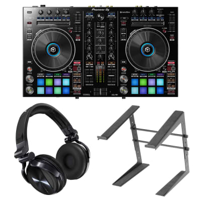 Pioneer DDJ-RR DJ Controller w/ HDJ-1500 Headphones & Laptop Stand image 1