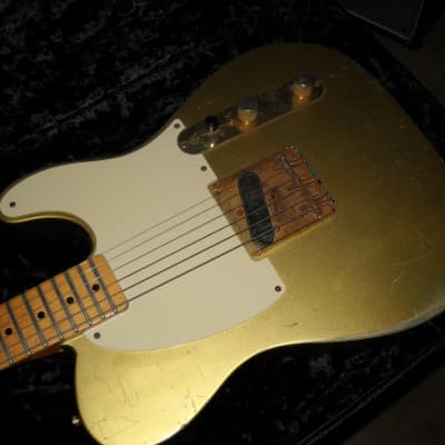Fender 59 Esquire Relic 2005 Custom Shop Limited 1 of 100 Gold w/gold gear image 8