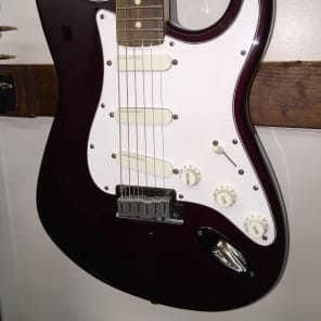 1993 Fender Stratocaster Plus Electric Guitar 1993 Midnight Wine OHSC image 1