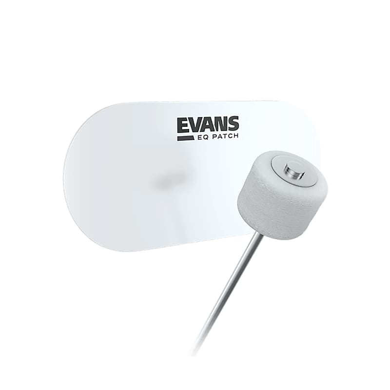 Evans EQPC2 Double Pedal Patch, Clear Plastic image 1
