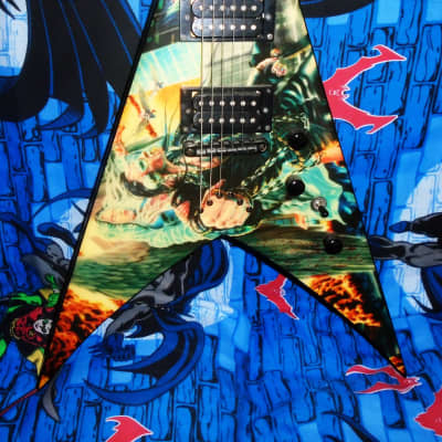 megadeth dave mustaine Abominations signature flying v DEAN guitar - metal hard rock youthanasia risk she wolf trust metallica image 2