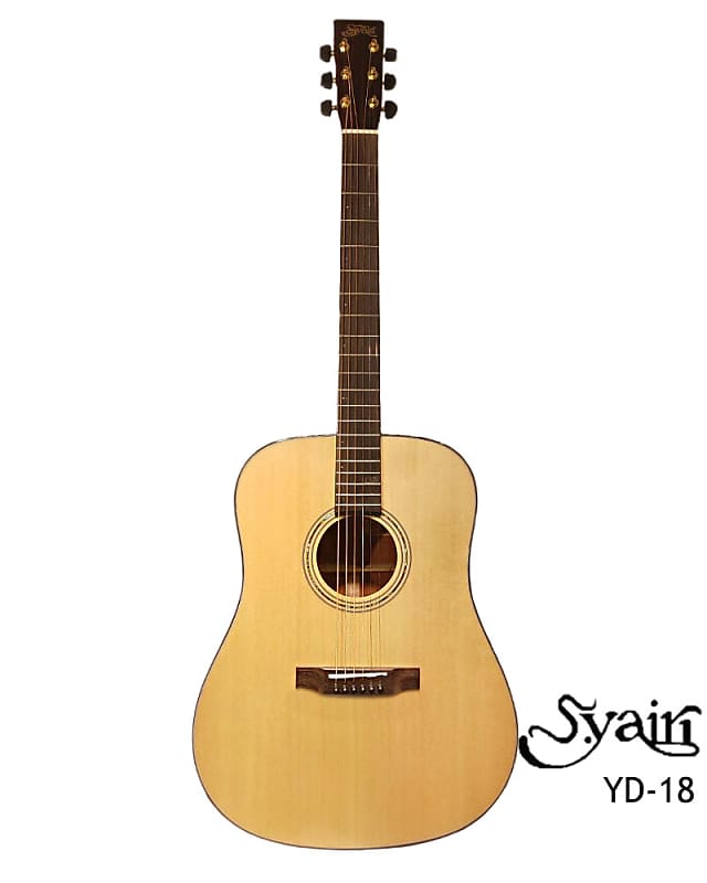 S.Yairi YD-18 All Solid wood Sitka Spruce & Africa Mahogany Dreadnought  acoustic guitar High-quality