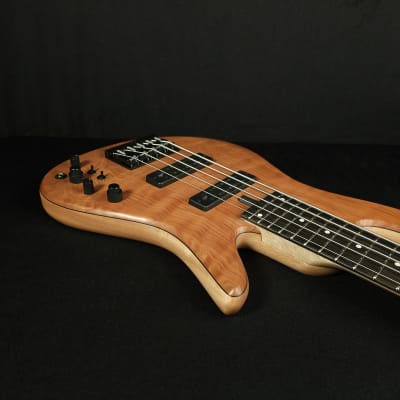Fodera Emperor 5 String Standard Special Chambered, Flamed Redwood image 16