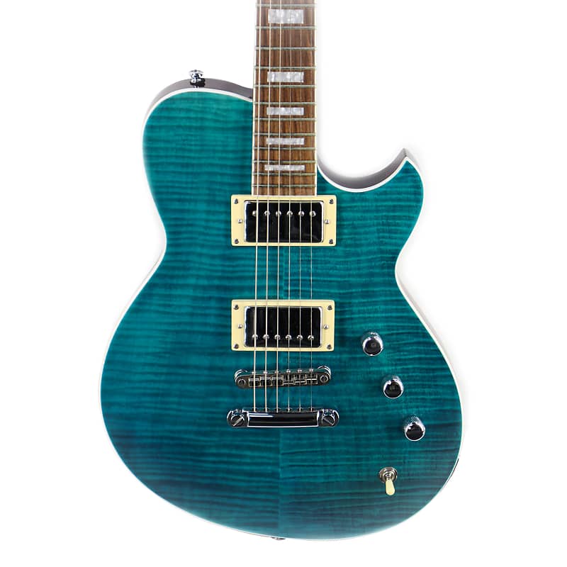 Reverend Roundhouse FM in Trans Turquoise image 1