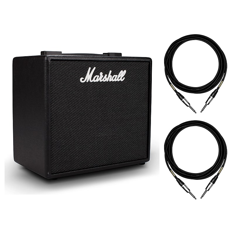 Marshall CODE25 Digital Combo Amplifier Bundle with 2 Mogami 1/4