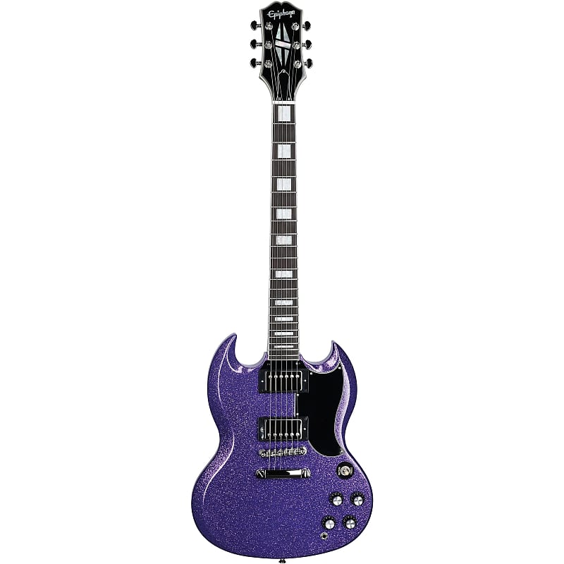 Epiphone Exclusive SG Custom Electric Guitar, Purple Sparkle | Reverb