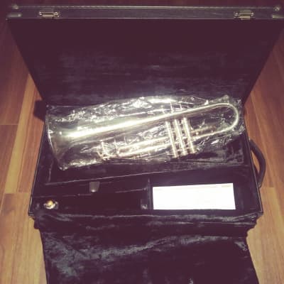 King 2055T Silver Flair Step-Up Model Bb Trumpet with 1st Slide Trigger With Hardshell Case image 2