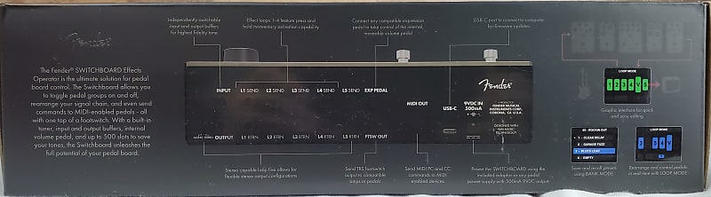 Fender Switchboard Effects Operator Loop Switcher Pedal | Reverb