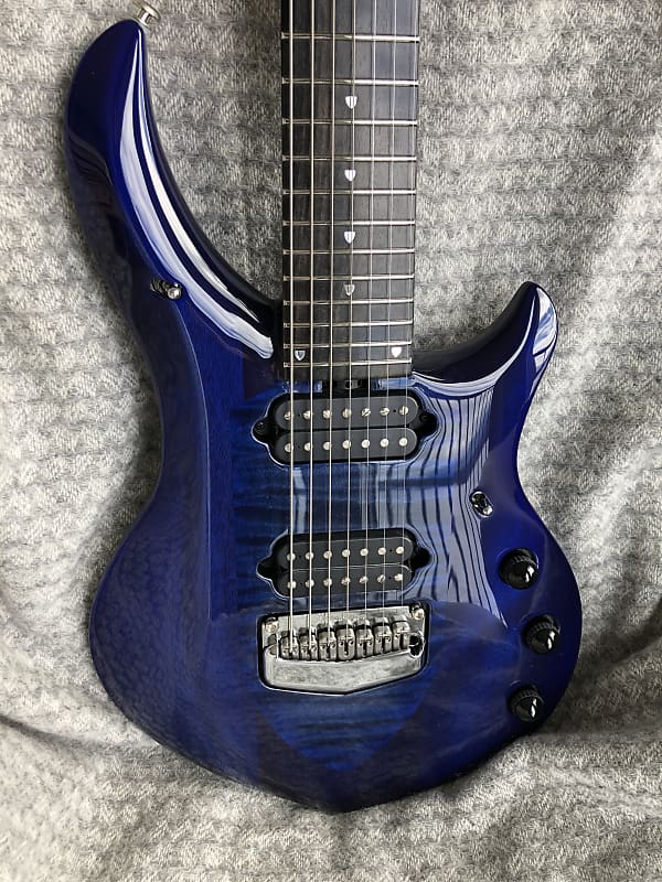 Ernie Ball Music Man John Petrucci Signature Monarchy Series Majesty 7 2018 - Imperial Blue image 1