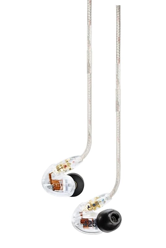 Shure SE425-CL Sound Isolating™ Dual Driver Earphone With Detachable Cable And Formable Wire (Clear) image 1