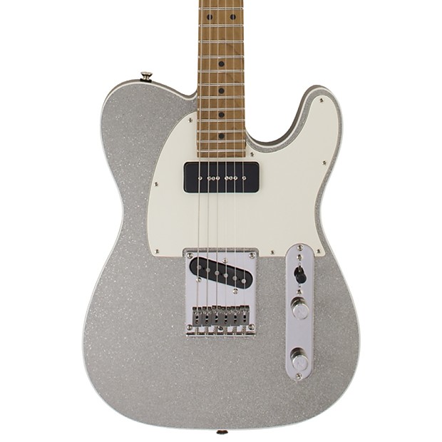 Reverend Pete Anderson Eastsider T P90 Silver Metal Flake, Roasted Maple  Neck