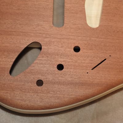 Unfinished 3pc Poplar Stratocaster Body 2pc Rosewood Top S/S/S Pickup Routes Back Control Cavity image 7