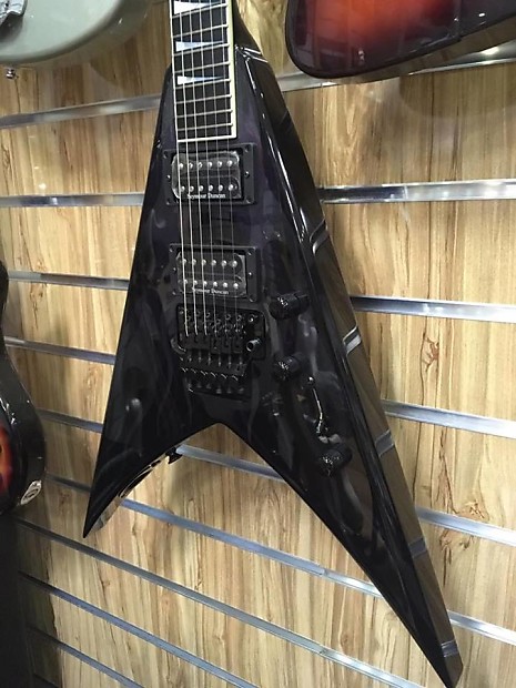 Jackson King V USA 2014 Black Ghost Flames | Reverb Jackson King V USA 2014 Black Ghost Flames | Reverb