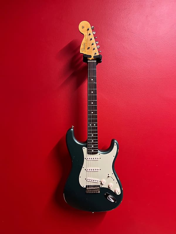 Fender 1967 Stratocaster Custom Shop Hardtail Relic Sherwood Green del 2015 Custom Order image 1