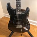 Fender American Special Stratocaster HSS Black/Black with Deluxe Gig Bag - 2011