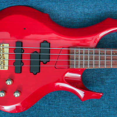 Grass Roots G-FR-58B Forest Bass 1998 See Thru Red | Reverb