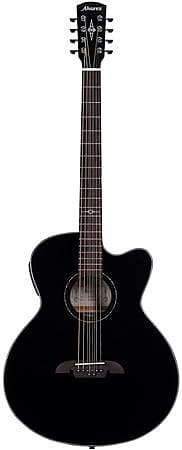 Alvarez ABT60CE8 Artist Series 8-String Baritone Acoustic Electric Guitar Black image 1