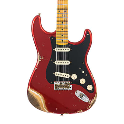 Fender Custom Shop 1957 Stratocaster Heavy Relic, Lark Guitars Custom Run -  Candy Apple Red (774) image 5