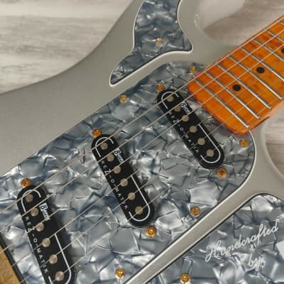 1990's Burns London Club Series Marquee Electric Guitar (Silver) image 4