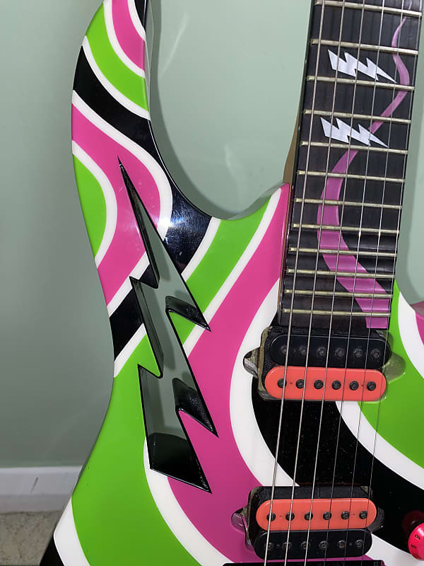 Justin Hawkins from The Darkness Ibanez JH3000 one-off Justin Hawkins from The Darkness Ibanez JH3000 one-off