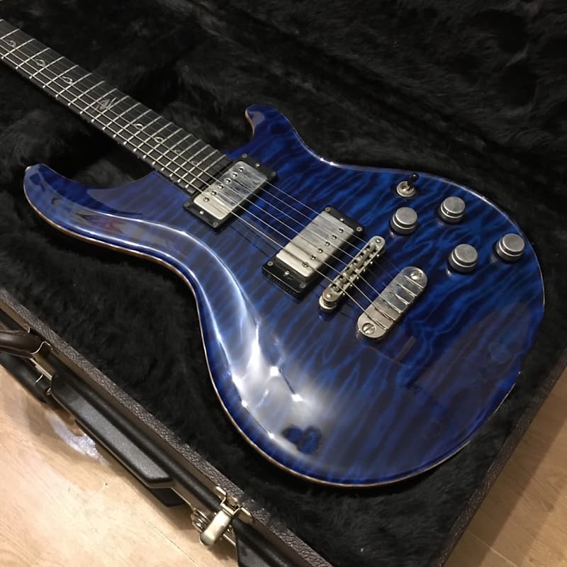 Dean Hardtail USA 5A Quilt Maple Top Midnight Blue 2006 + OHSC PRS Style