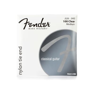 Fender 100 Nylon Tie-End Classical Guitar String - Medium (28-43) (3)