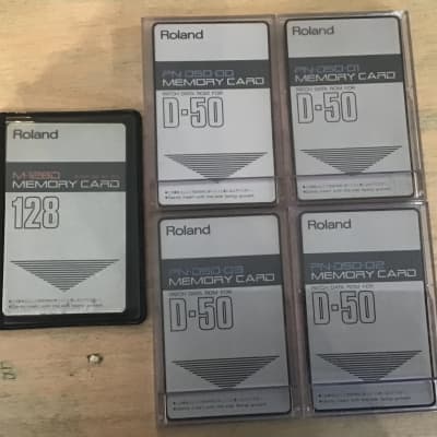 Roland D-50 ROM Cards with factory presets 90’s - Silver Blue