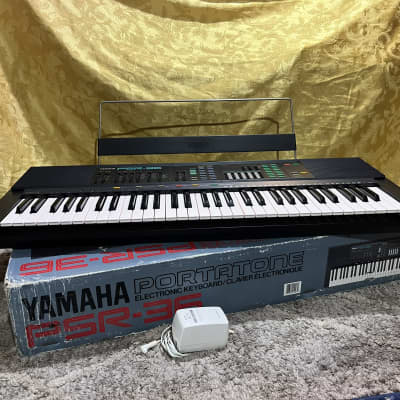 Yamaha PSR-36 Portatone, Vintage 80's FM Synthesizer, Full Size Keys, Original Box, Great Condition image 2