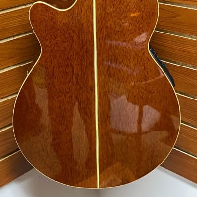 JB Player JBEAB3500 Medium-Scale Acoustic Bass - Natural - Hard Case INCLUDED image 4