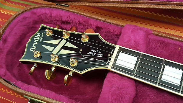 Orville by Gibson Les Paul Custom 1993 Black All Mahogany 57 EB Black  Beauty MIJ CIJ Made In Japan