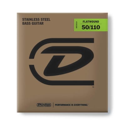 Dunlop Bass Flatwound Long Scale 50/110 4/Set Dbfs50110 image 1